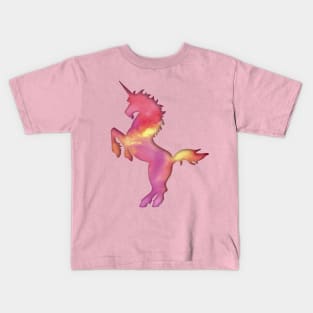 Pink Sherbert Unicorn Kids T-Shirt